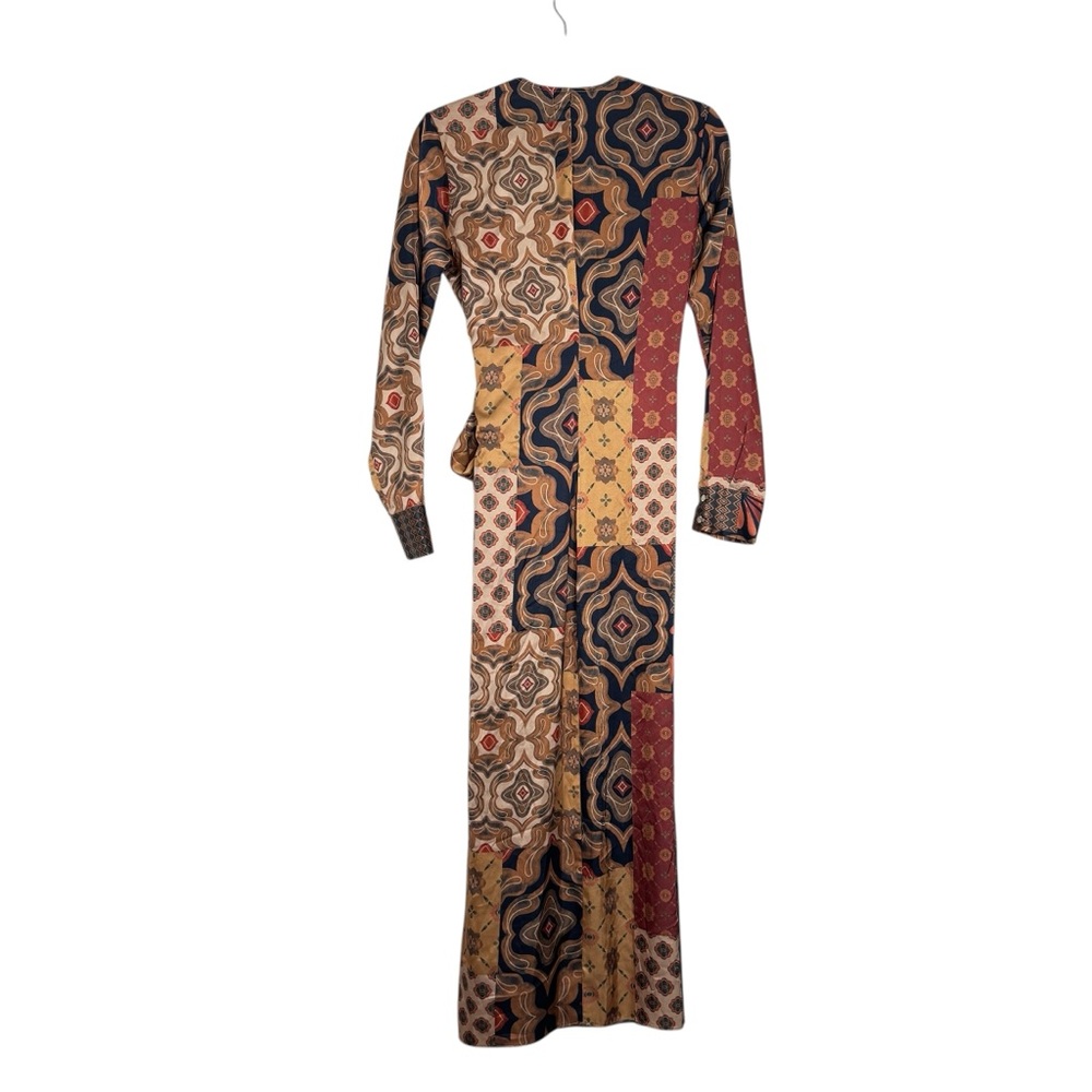 Misa Eliza Patchwork Wrap‎ Dress - Picture 6 of 14